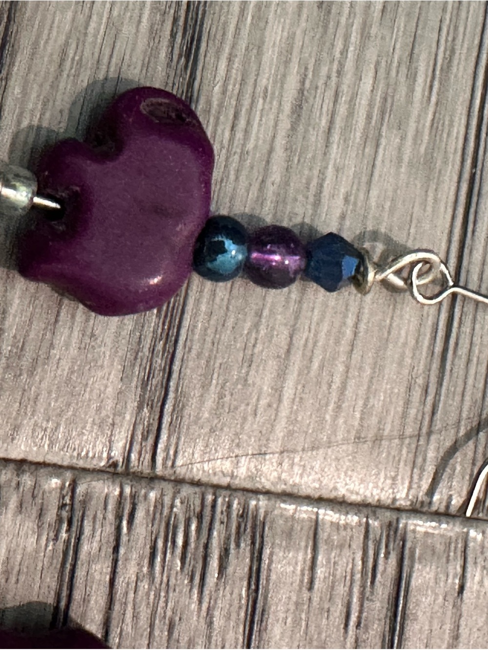 Purple Dangle Earrings -  two Styles - Picture 6 of 8